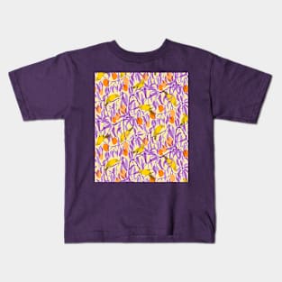 Yellow Parrots and Mangoes Kids T-Shirt